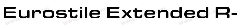 Eurostile Extended R字体转换